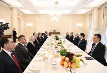Azərbaycan və Gürcüstan prezidentlərinin nahar əsnasında geniş tərkibdə görüşü olub