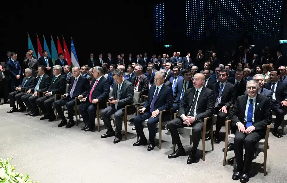 Prezident İlham Əliyev Nobel mükafatı laureatı Əziz Sancarın Əlişir Nəvai Beynəlxalq Mükafatı ilə təltif olunması mərasimində iştirak edib