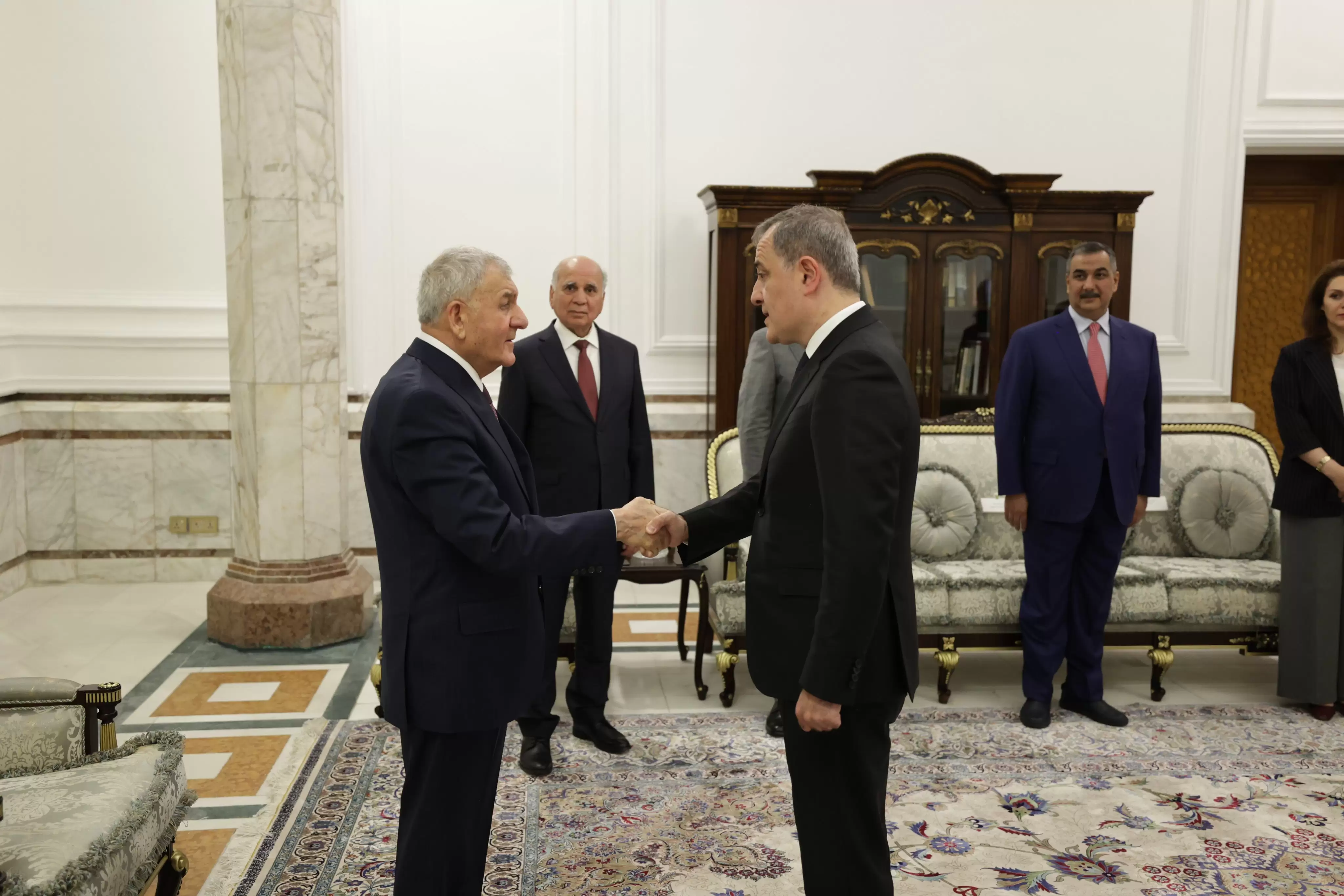 Ceyhun Bayramov İraq Prezidenti ilə görüşüb