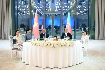 Prezident İlham Əliyevin adından Vyetnam Kommunist Partiyasının Mərkəzi Komitəsinin Baş katibinin şərəfinə dövlət ziyafəti verilib