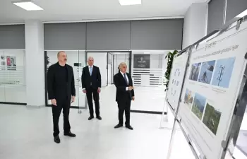 Prezident İlham Əliyev Laçın Elektrik Şəbəkəsi Rəqəmsal İdarəetmə Mərkəzinin açılışında iştirak edib