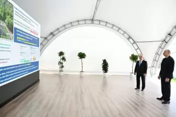 Prezident İlham Əliyev Laçında “Aşağı Malıbəyli” və “Mirik” su elektrik stansiyalarının açılışında iştirak edib